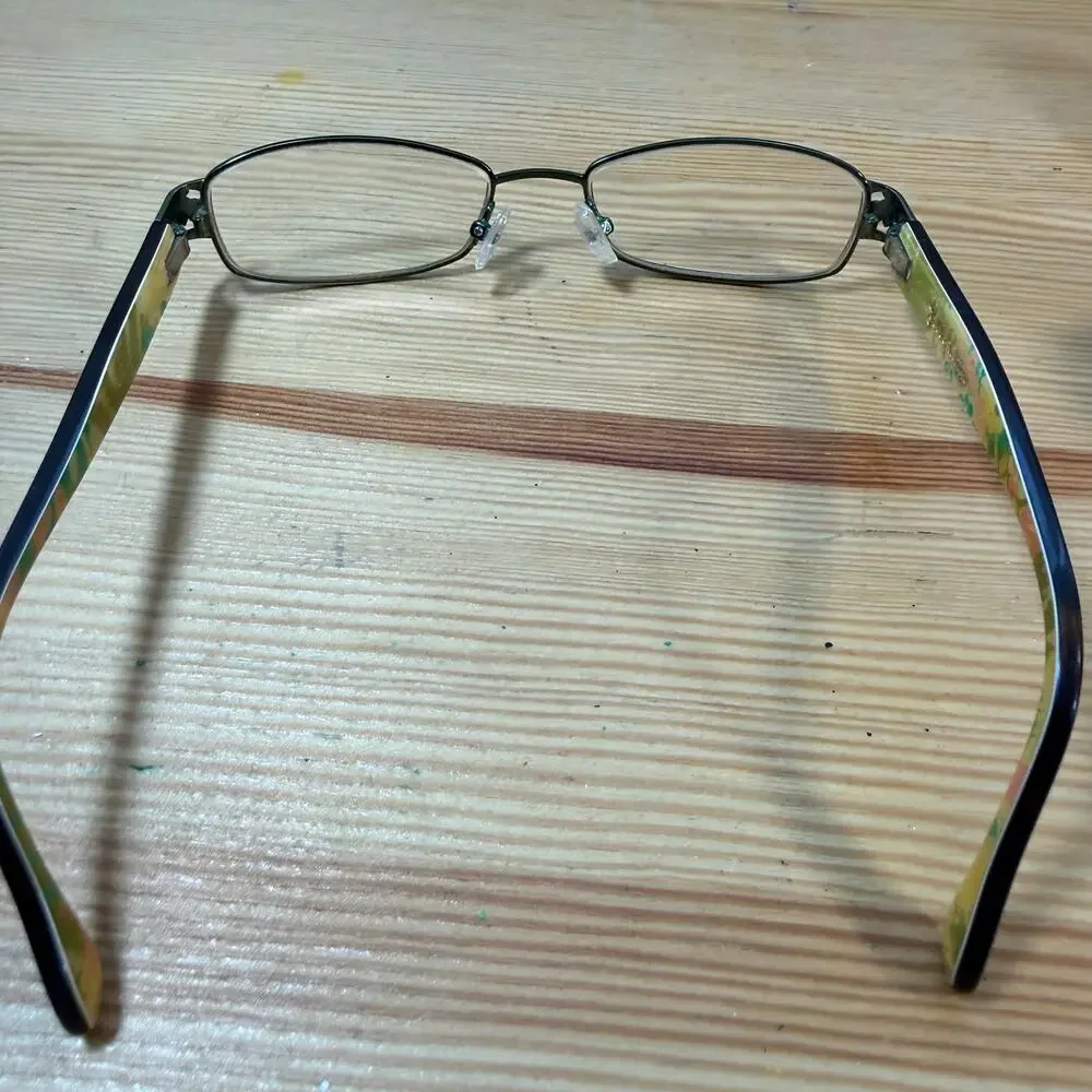 Lilly Pulitzer Eyeglasses +2.5 Readers Floral Case Preppy Pink Green